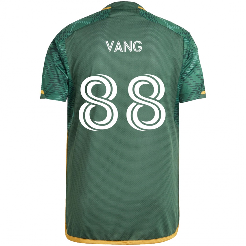 Niño Camiseta Michael Vang #88 Verde Naranja 1ª Equipación 2024/25 La Camisa Chile