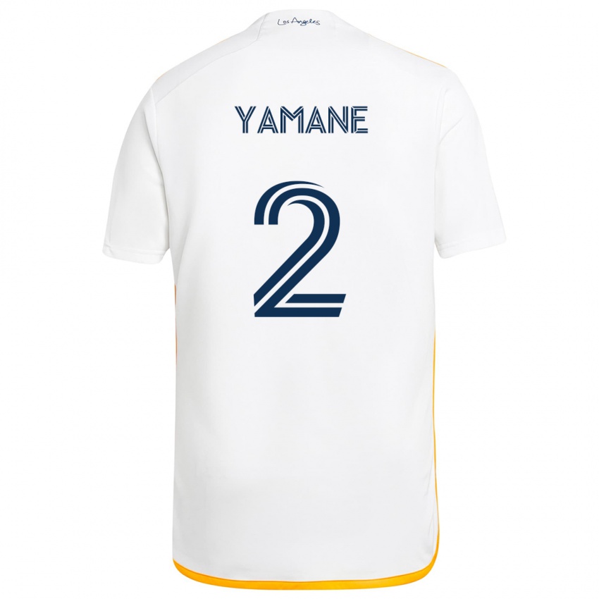 Niño Camiseta Miki Yamane #2 Blanco Amarillo 1ª Equipación 2024/25 La Camisa Chile