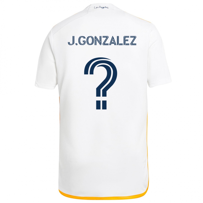 Niño Camiseta Jesse Gonzalez #0 Blanco Amarillo 1ª Equipación 2024/25 La Camisa Chile