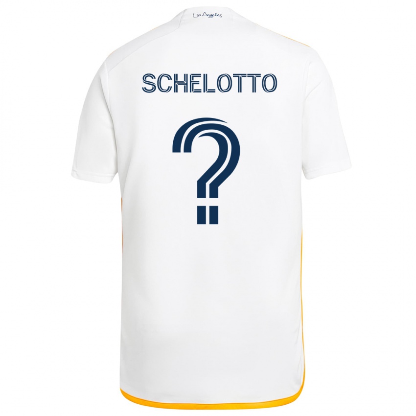 Niño Camiseta Nicolas Barros Schelotto #0 Blanco Amarillo 1ª Equipación 2024/25 La Camisa Chile