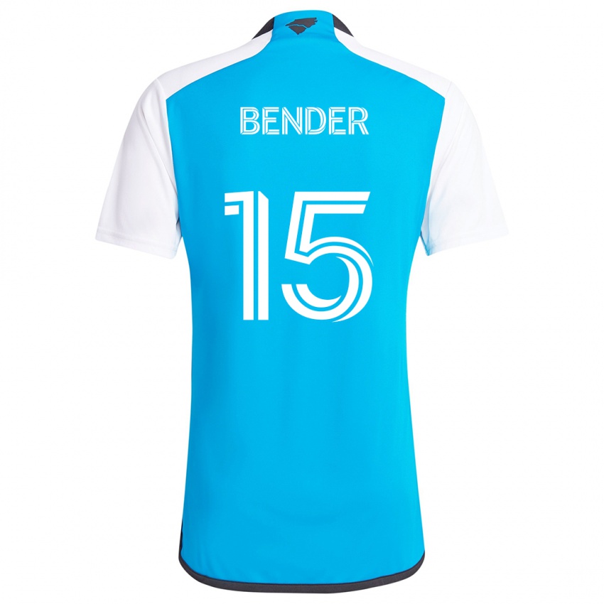 Niño Camiseta Ben Bender #15 Azul Blanco 1ª Equipación 2024/25 La Camisa Chile