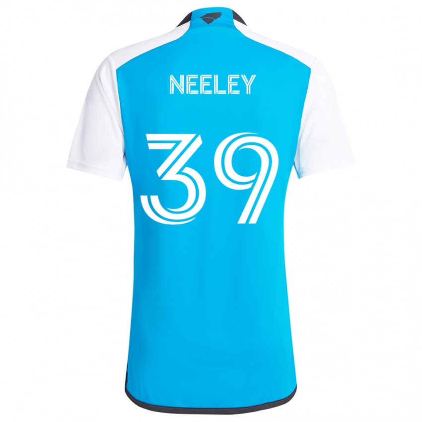 Niño Camiseta Jack Neeley #39 Azul Blanco 1ª Equipación 2024/25 La Camisa Chile