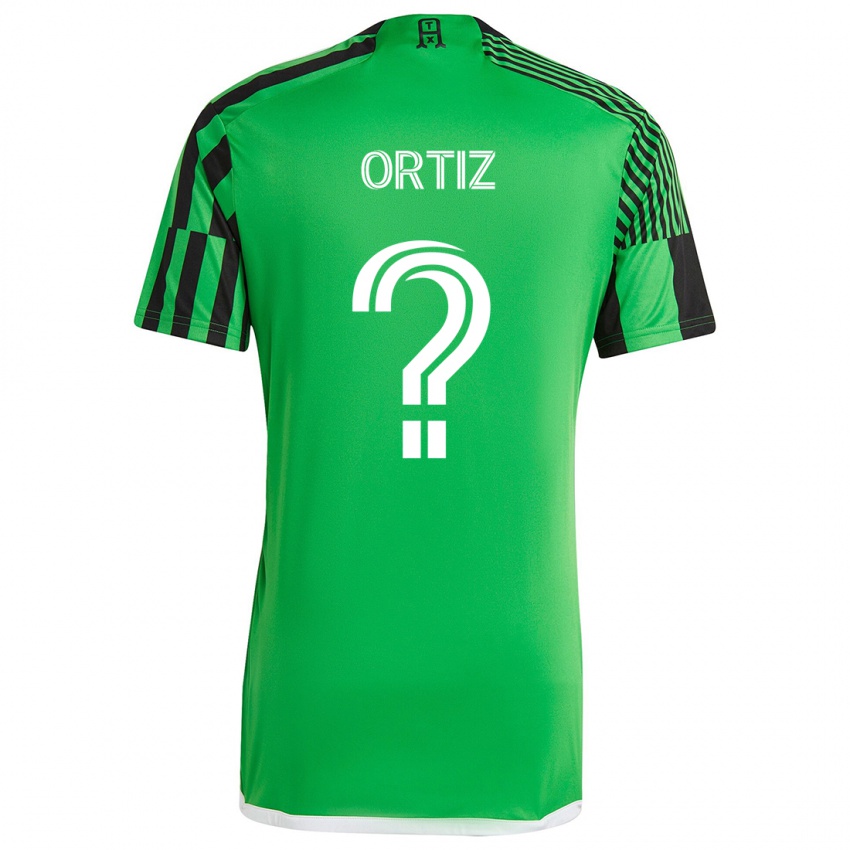 Niño Camiseta Viggo Ortiz #0 Verde Negro 1ª Equipación 2024/25 La Camisa Chile