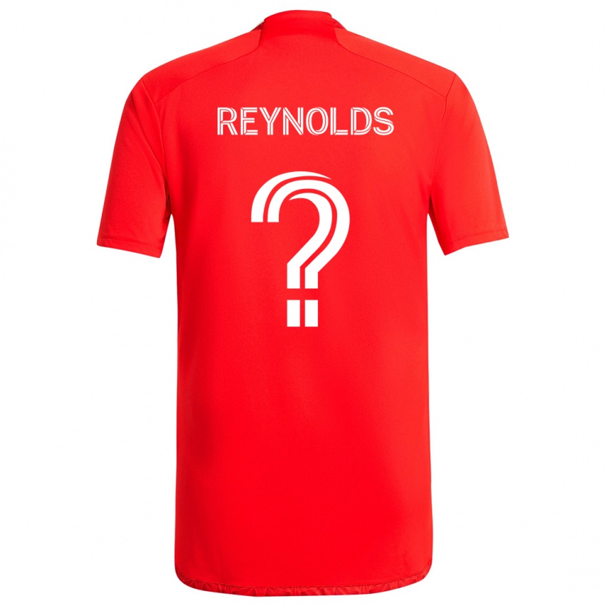 Niño Camiseta Justin Reynolds #0 Rojo Blanco 1ª Equipación 2024/25 La Camisa Chile