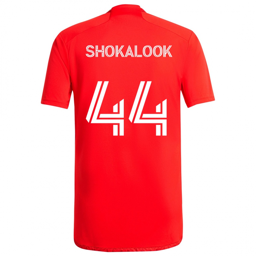 Niño Camiseta Jason Shokalook #44 Rojo Blanco 1ª Equipación 2024/25 La Camisa Chile