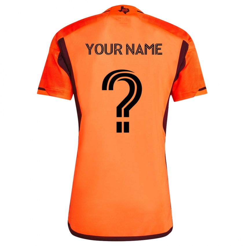 Niño Camiseta Ihren Namen #0 Naranja Negro 1ª Equipación 2024/25 La Camisa Chile