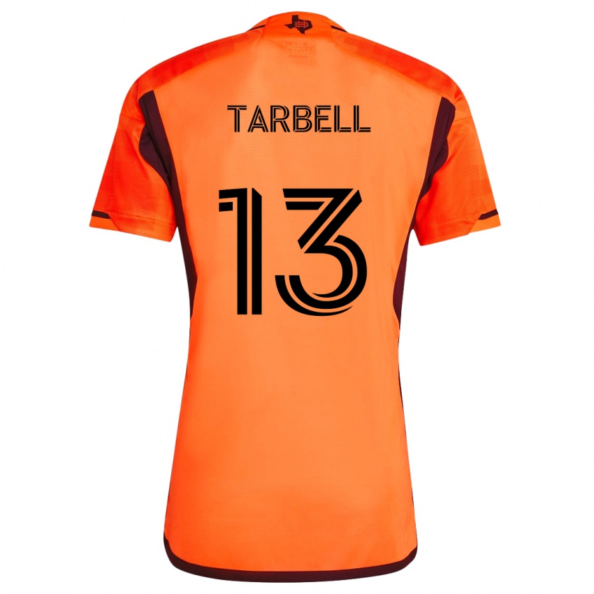 Niño Camiseta Andrew Tarbell #13 Naranja Negro 1ª Equipación 2024/25 La Camisa Chile