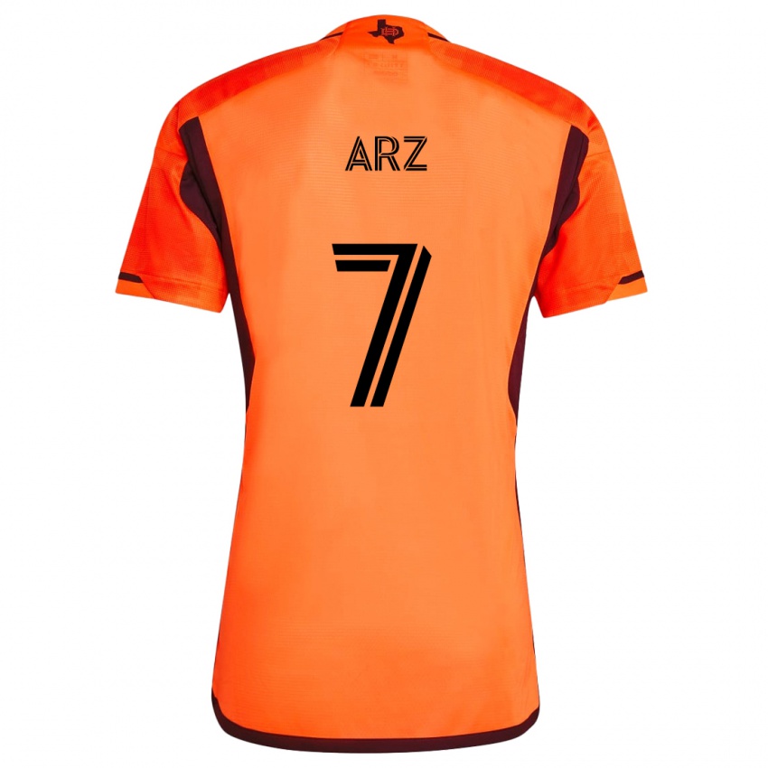 Niño Camiseta Exon Arzú #7 Naranja Negro 1ª Equipación 2024/25 La Camisa Chile