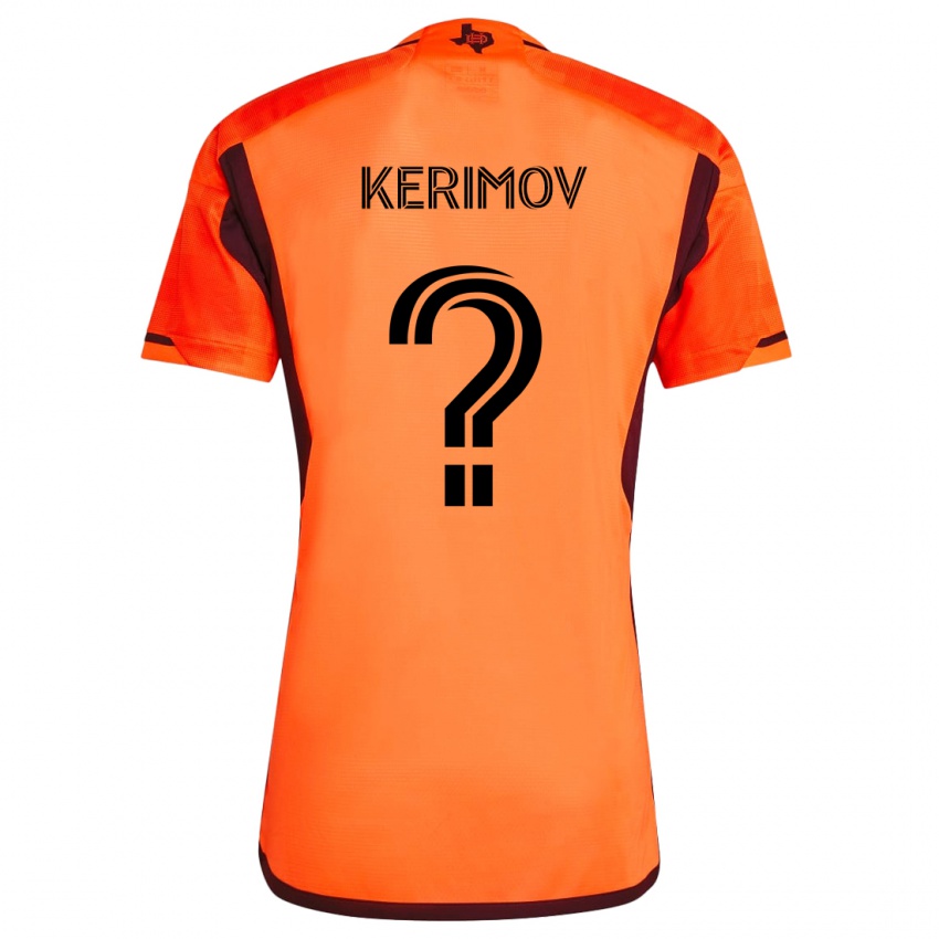 Niño Camiseta Roman Kerimov #0 Naranja Negro 1ª Equipación 2024/25 La Camisa Chile