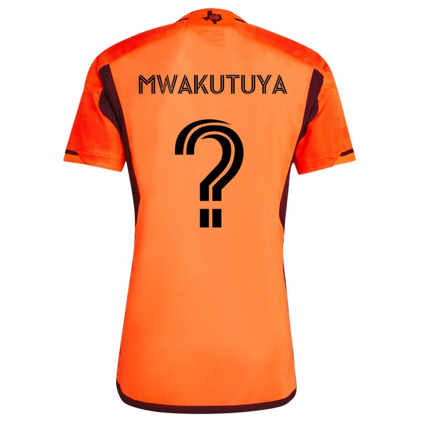 Niño Camiseta Isaac Mwakutuya #0 Naranja Negro 1ª Equipación 2024/25 La Camisa Chile