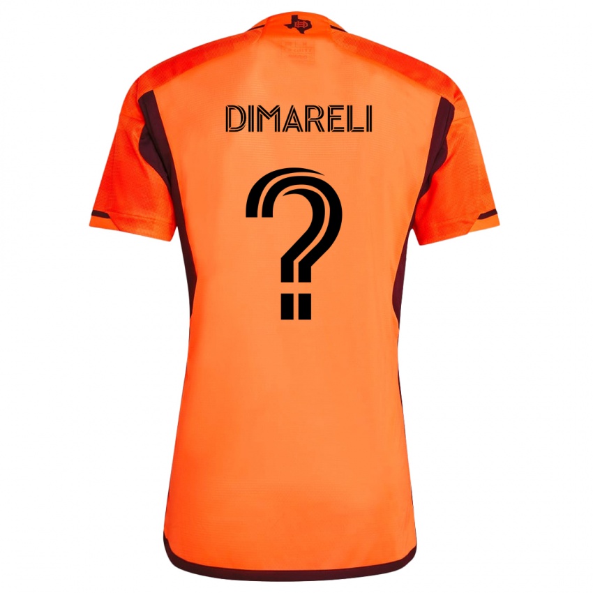 Niño Camiseta Mattheo Dimareli #0 Naranja Negro 1ª Equipación 2024/25 La Camisa Chile