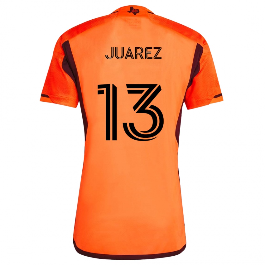 Niño Camiseta Jathan Juarez #13 Naranja Negro 1ª Equipación 2024/25 La Camisa Chile