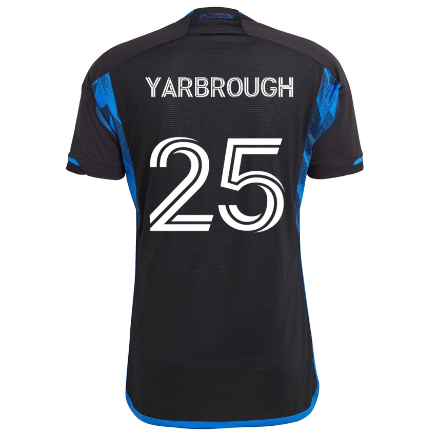 Niño Camiseta William Yarbrough #25 Azul Negro 1ª Equipación 2024/25 La Camisa Chile