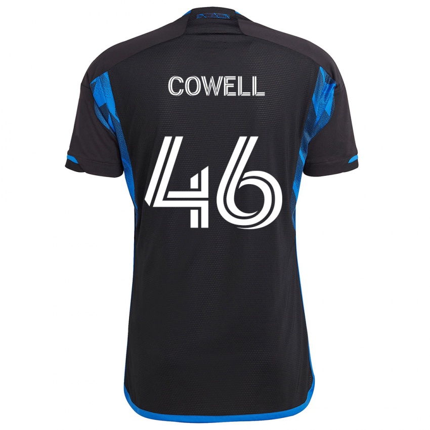 Niño Camiseta Chance Cowell #46 Azul Negro 1ª Equipación 2024/25 La Camisa Chile