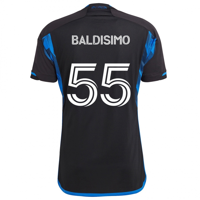 Niño Camiseta Michael Baldisimo #55 Azul Negro 1ª Equipación 2024/25 La Camisa Chile