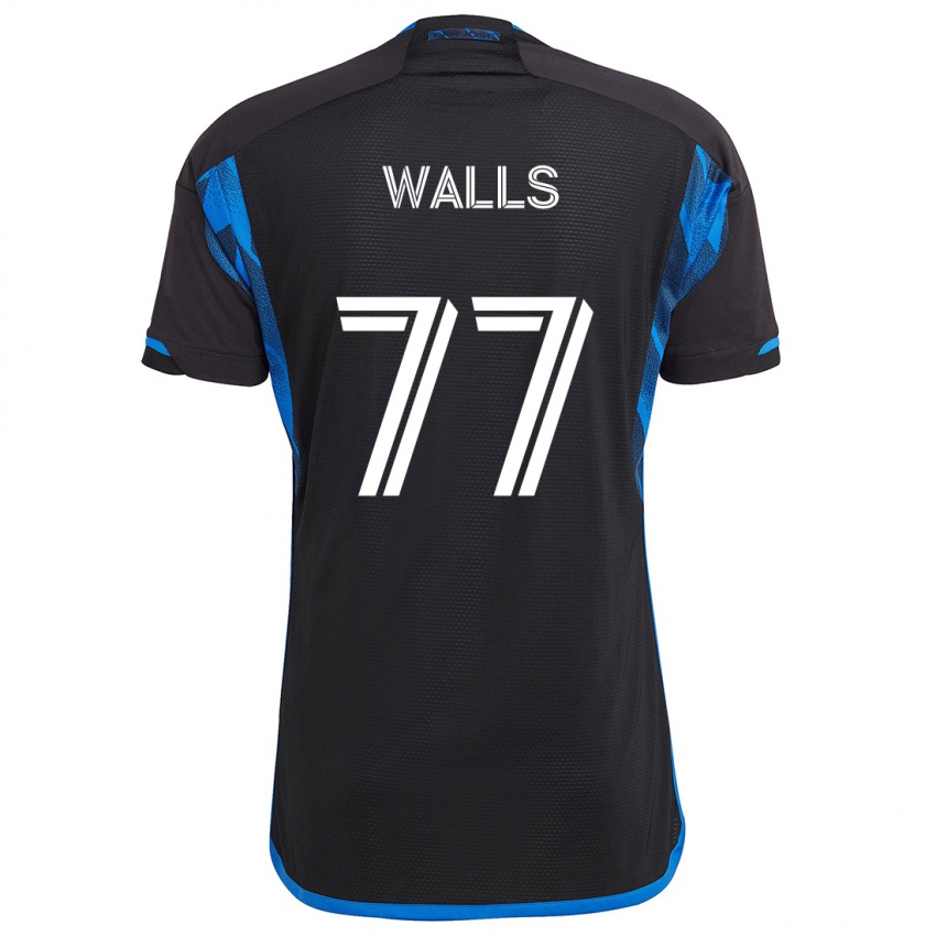 Niño Camiseta Casey Walls #77 Azul Negro 1ª Equipación 2024/25 La Camisa Chile