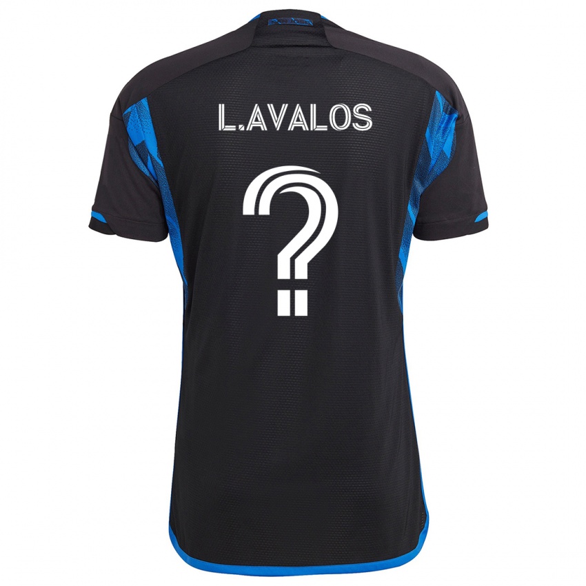 Niño Camiseta Lorenzo Avalos #0 Azul Negro 1ª Equipación 2024/25 La Camisa Chile