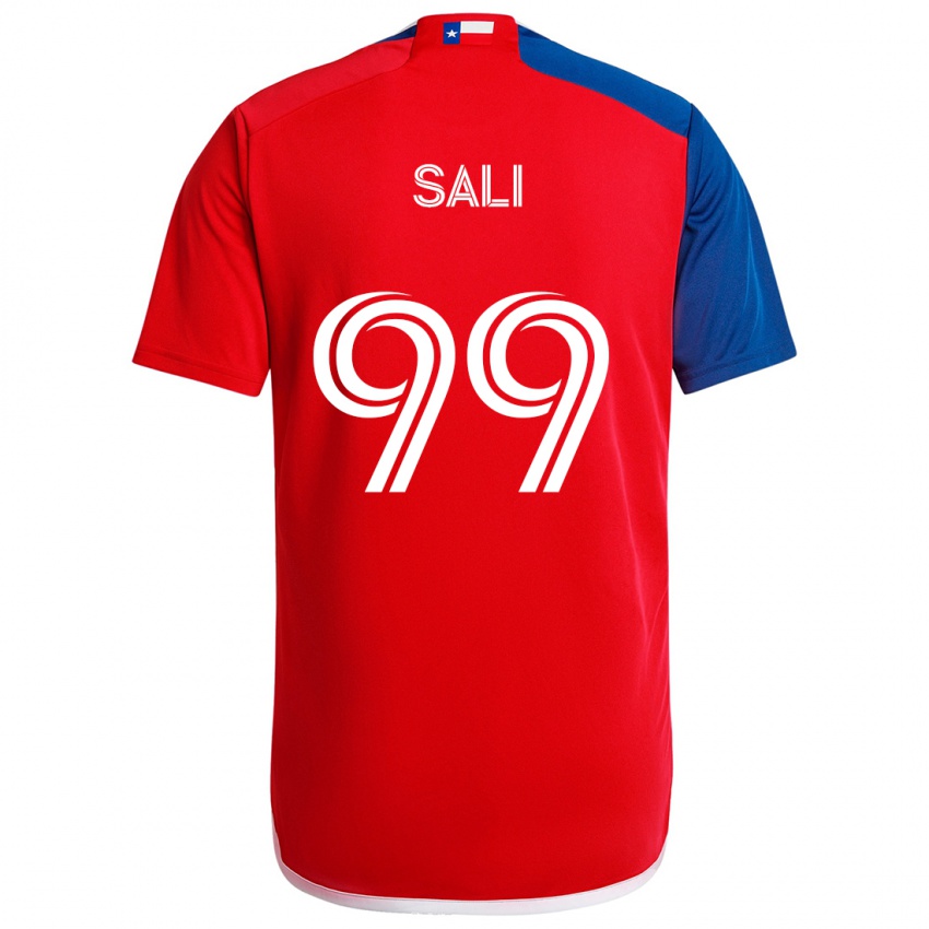 Niño Camiseta Enes Sali #99 Azul Rojo 1ª Equipación 2024/25 La Camisa Chile