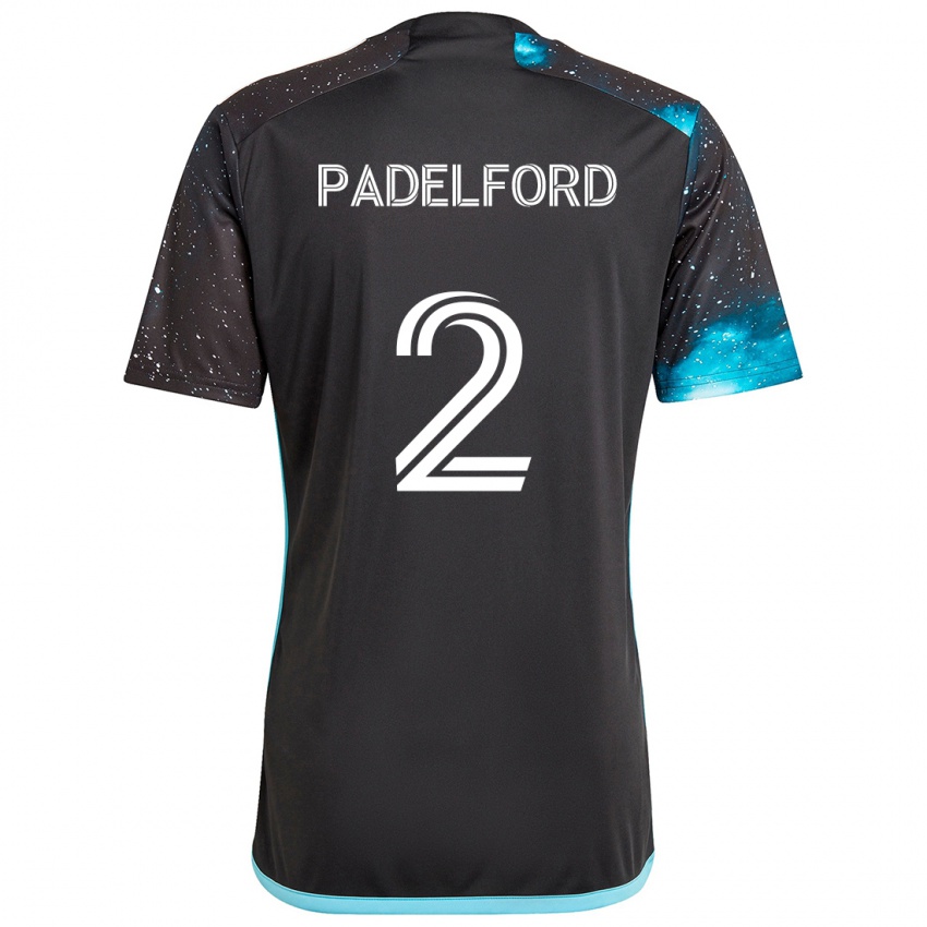 Niño Camiseta Devin Padelford #2 Azul Negro 1ª Equipación 2024/25 La Camisa Chile