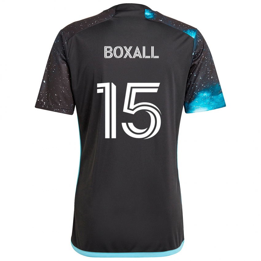 Niño Camiseta Michael Boxall #15 Azul Negro 1ª Equipación 2024/25 La Camisa Chile