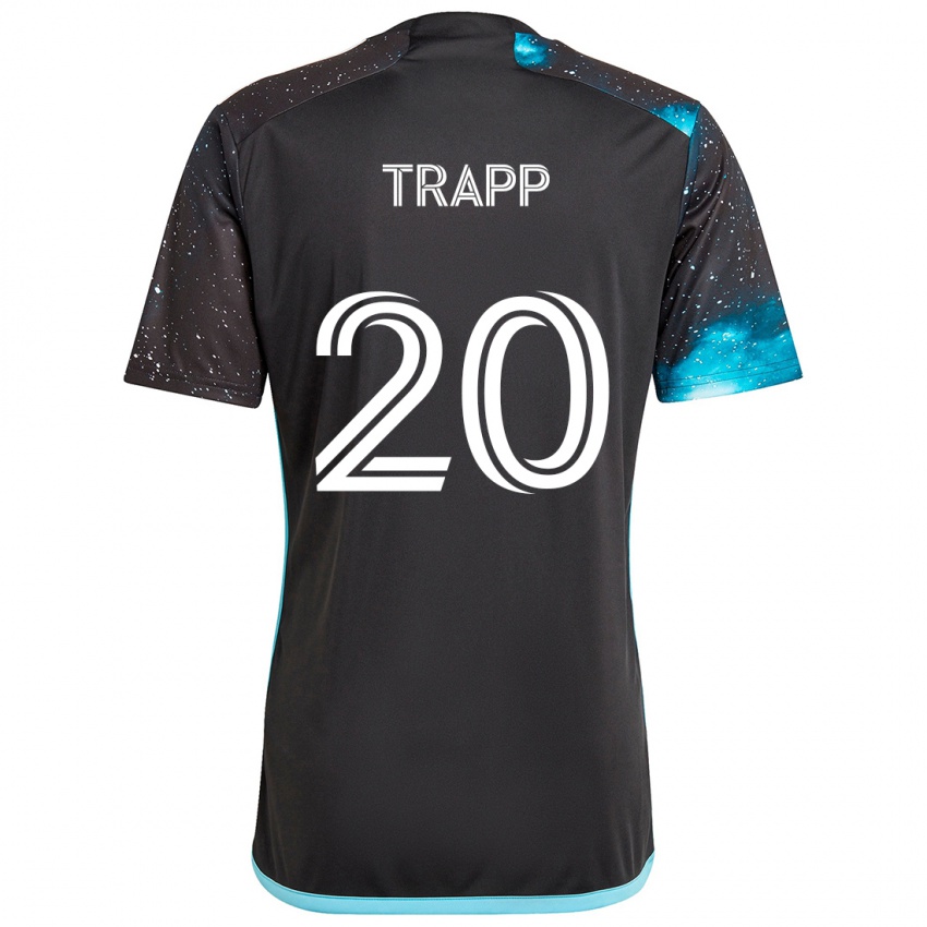 Niño Camiseta Wil Trapp #20 Azul Negro 1ª Equipación 2024/25 La Camisa Chile