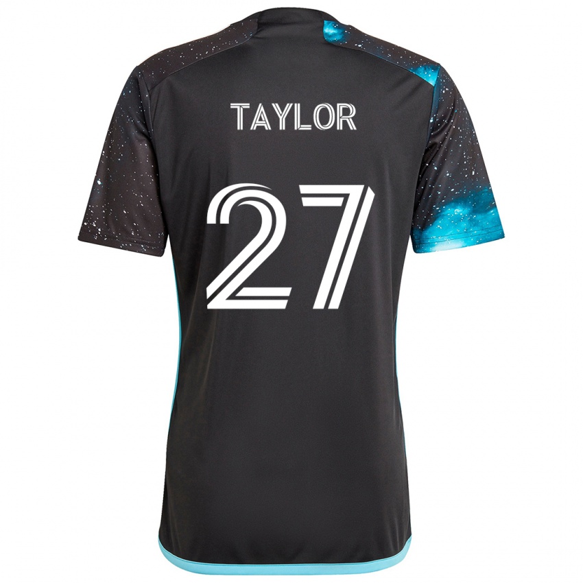 Niño Camiseta D.j. Taylor #27 Azul Negro 1ª Equipación 2024/25 La Camisa Chile