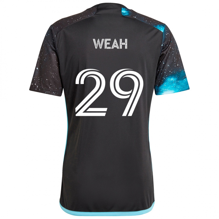 Niño Camiseta Patrick Weah #29 Azul Negro 1ª Equipación 2024/25 La Camisa Chile