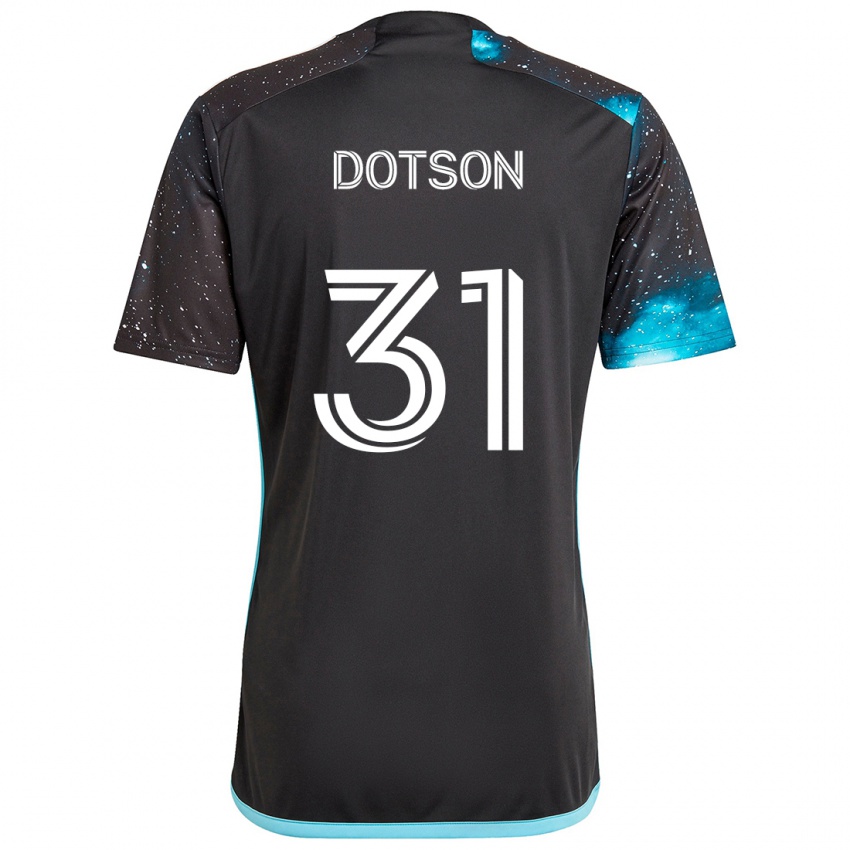 Niño Camiseta Hassani Dotson #31 Azul Negro 1ª Equipación 2024/25 La Camisa Chile