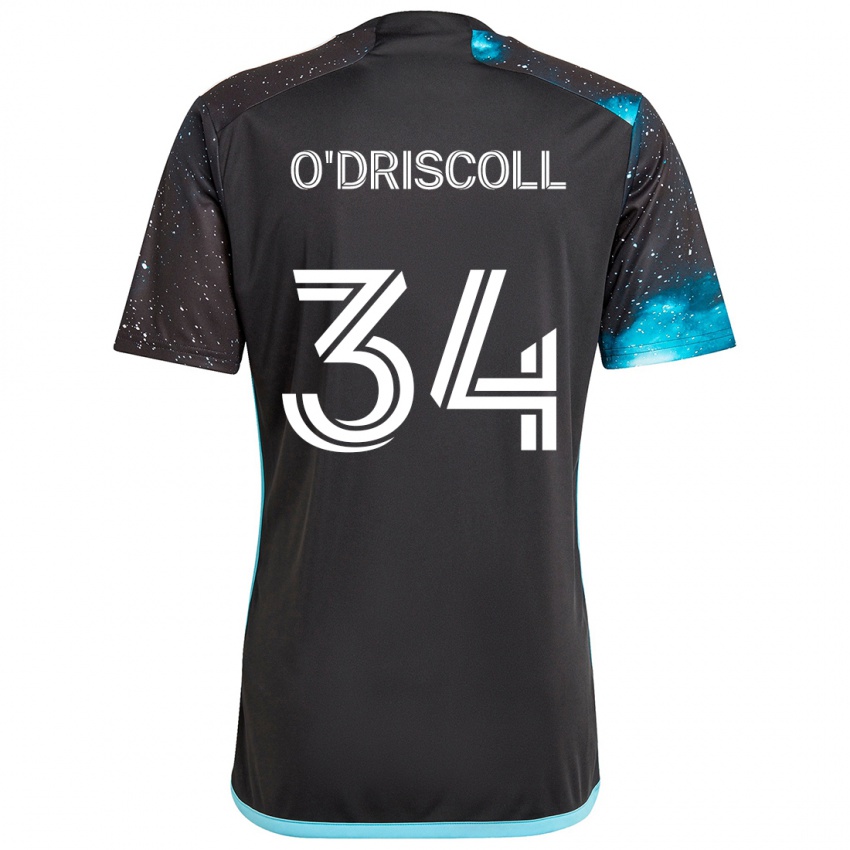 Niño Camiseta Rory O'driscoll #34 Azul Negro 1ª Equipación 2024/25 La Camisa Chile