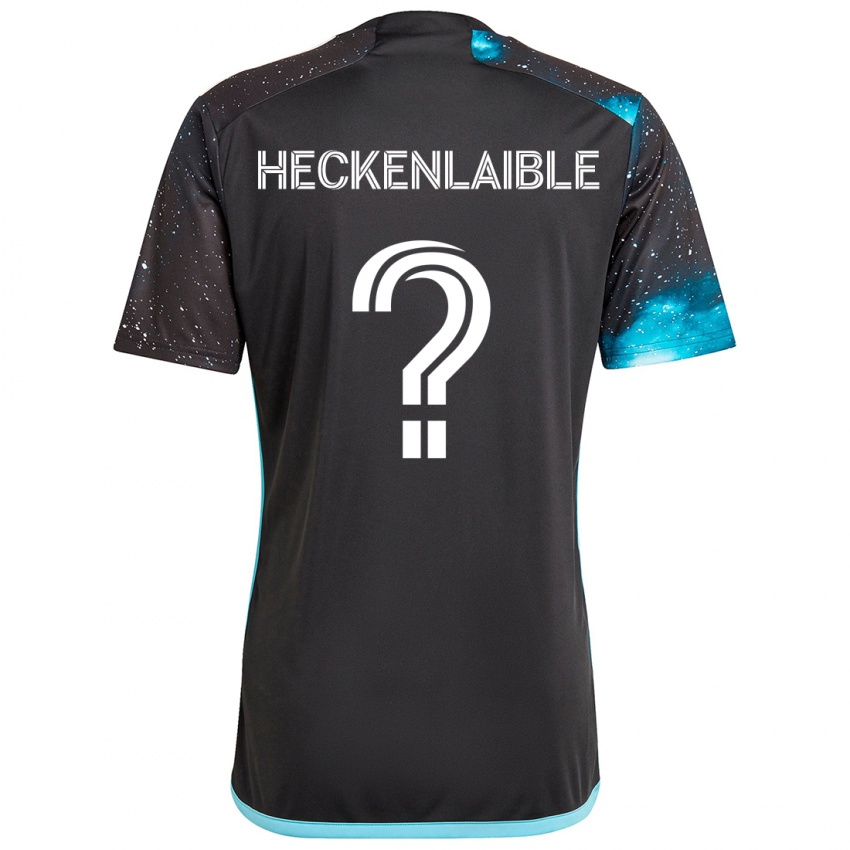 Niño Camiseta Andrew Heckenlaible #0 Azul Negro 1ª Equipación 2024/25 La Camisa Chile