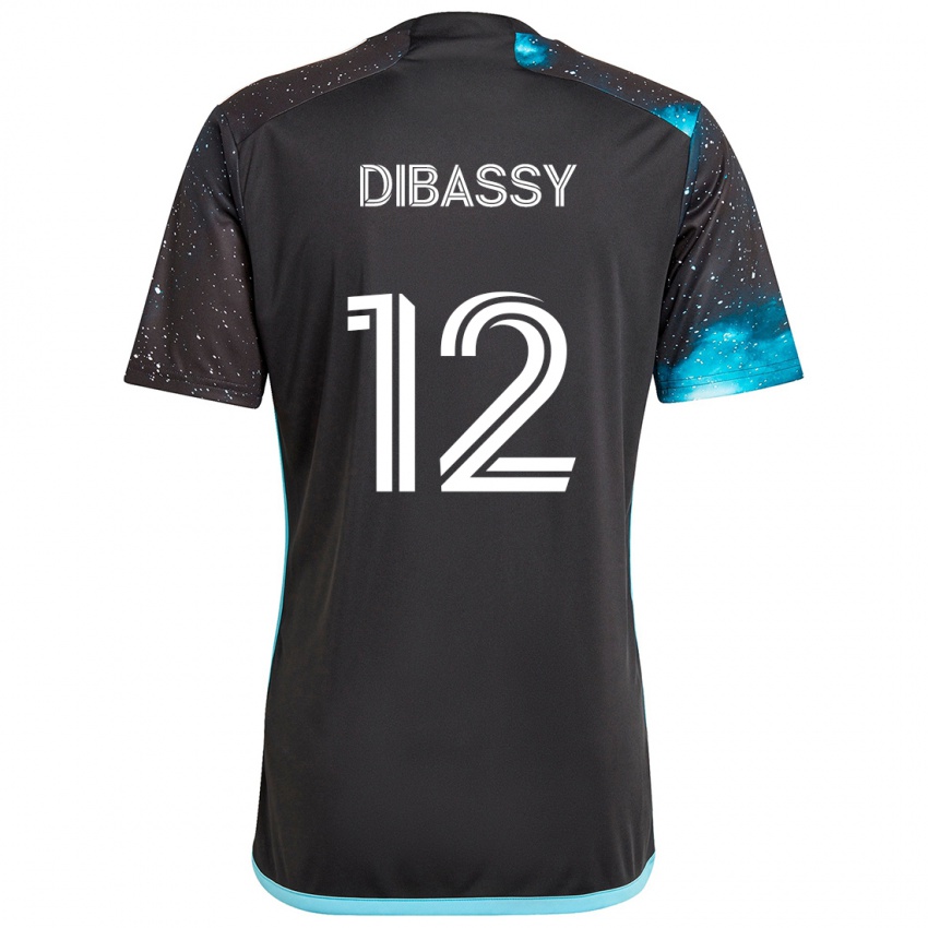 Niño Camiseta Bakaye Dibassy #12 Azul Negro 1ª Equipación 2024/25 La Camisa Chile