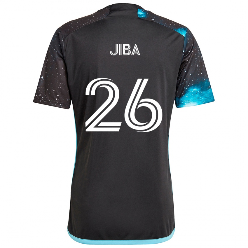 Niño Camiseta Ryen Jiba #26 Azul Negro 1ª Equipación 2024/25 La Camisa Chile