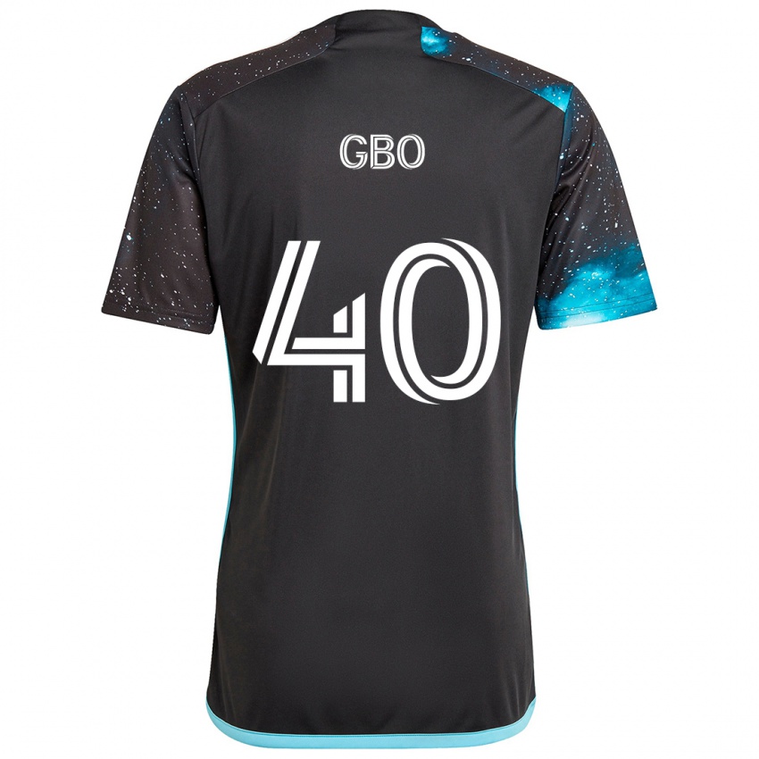 Niño Camiseta Cedrik Gbo #40 Azul Negro 1ª Equipación 2024/25 La Camisa Chile