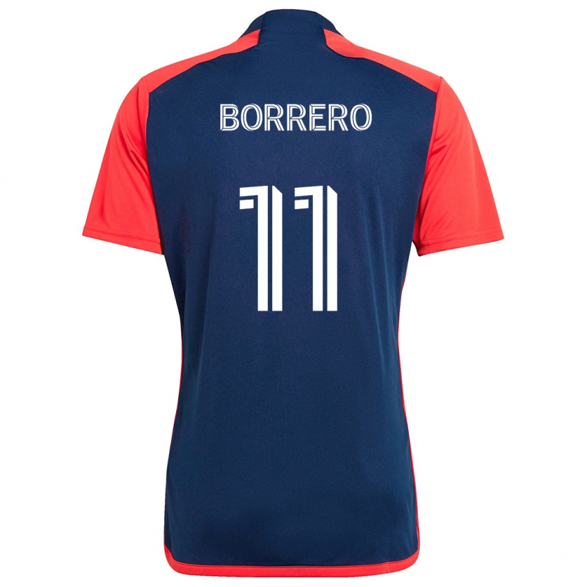 Niño Camiseta Dylan Borrero #11 Azul Rojo 1ª Equipación 2024/25 La Camisa Chile