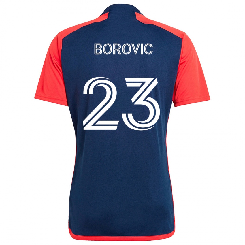 Niño Camiseta Luka Borovic #23 Azul Rojo 1ª Equipación 2024/25 La Camisa Chile