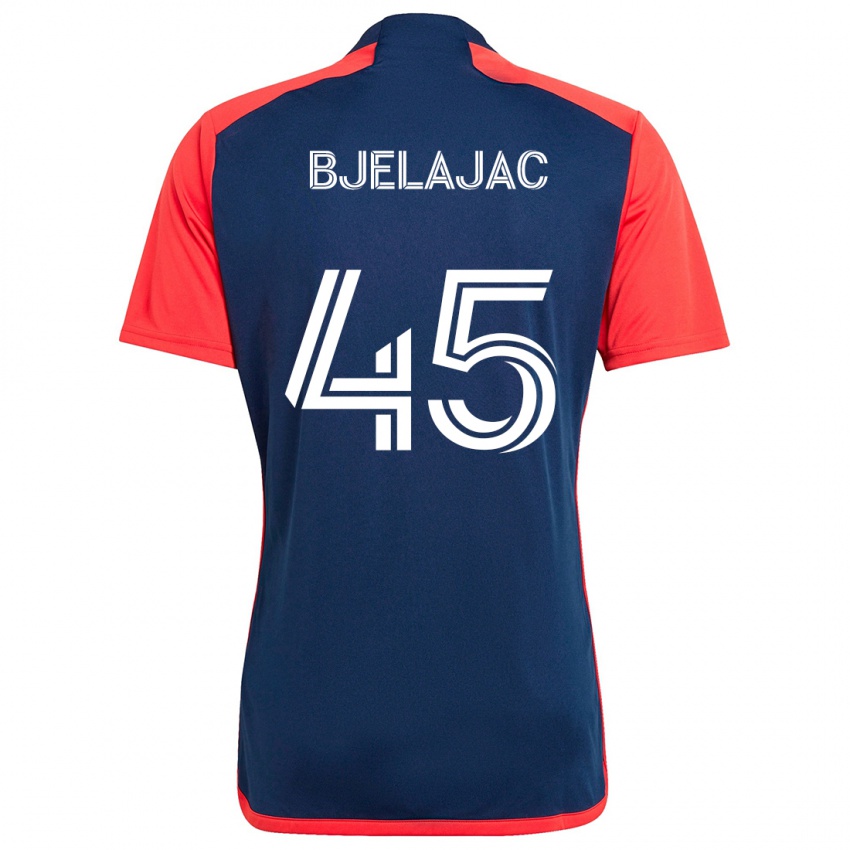 Niño Camiseta Andrej Bjelajac #45 Azul Rojo 1ª Equipación 2024/25 La Camisa Chile