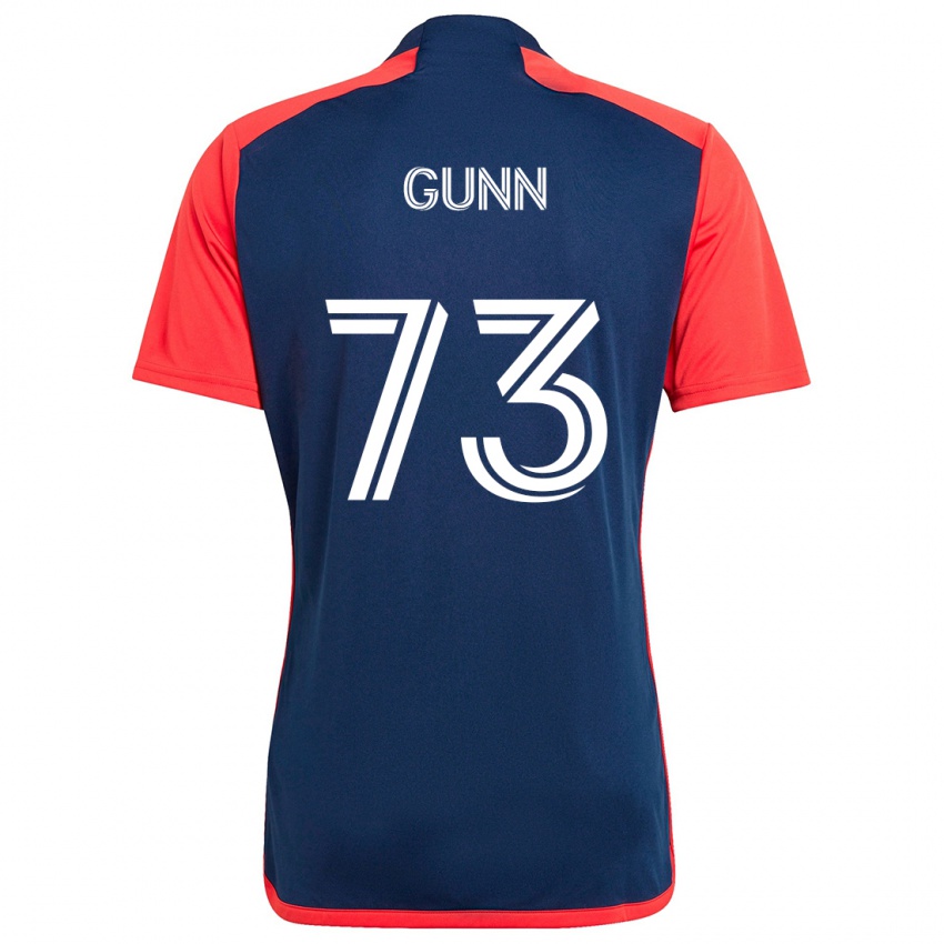 Niño Camiseta Jd Gunn #73 Azul Rojo 1ª Equipación 2024/25 La Camisa Chile