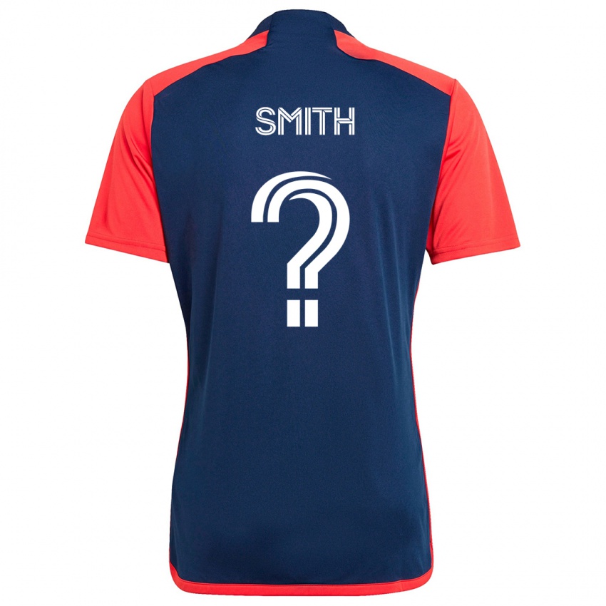 Niño Camiseta Braedon Smith #0 Azul Rojo 1ª Equipación 2024/25 La Camisa Chile