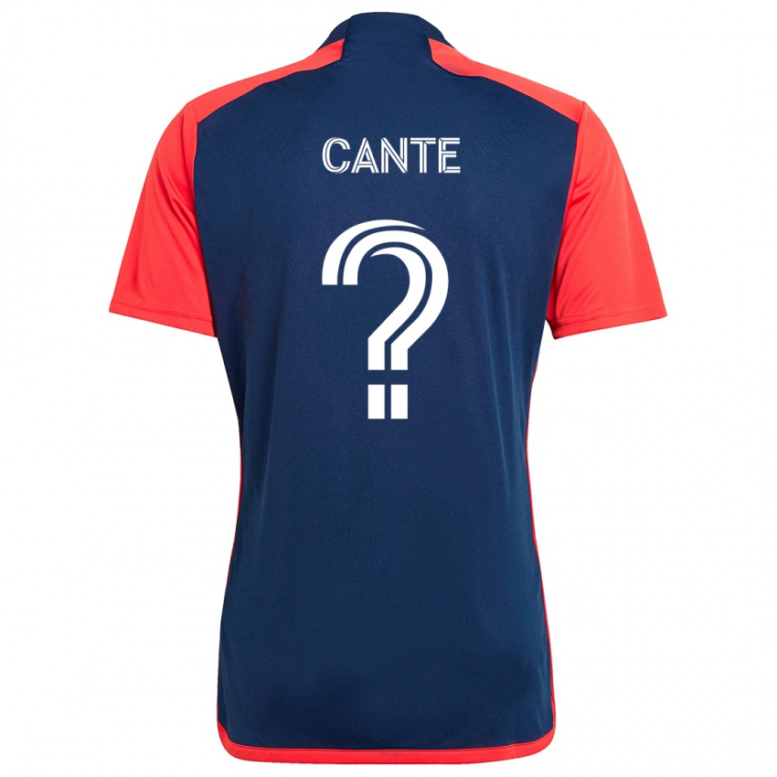 Niño Camiseta Jonathan Cante #0 Azul Rojo 1ª Equipación 2024/25 La Camisa Chile