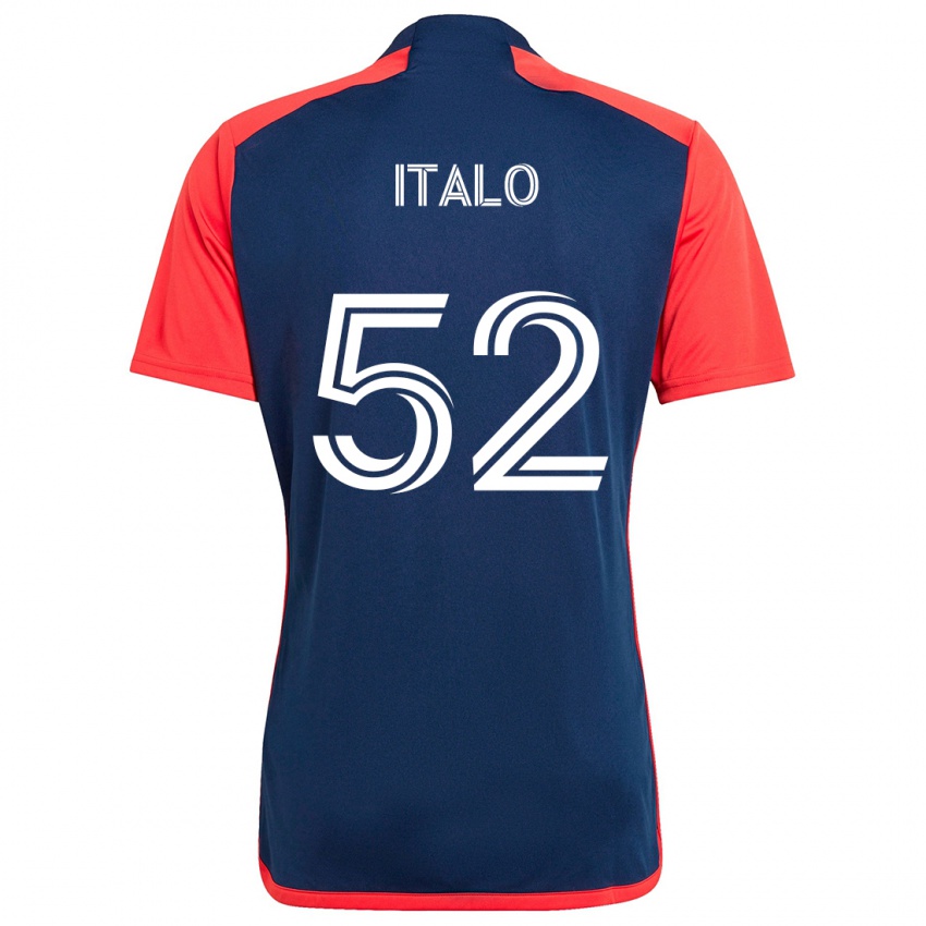 Niño Camiseta Ítalo #52 Azul Rojo 1ª Equipación 2024/25 La Camisa Chile