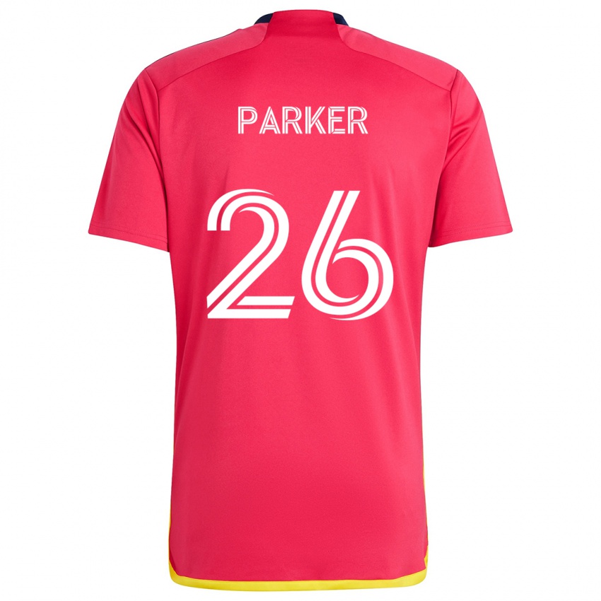 Niño Camiseta Tim Parker #26 Rojo Azul 1ª Equipación 2024/25 La Camisa Chile