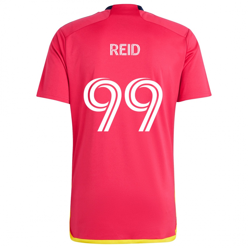 Niño Camiseta Jayden Reid #99 Rojo Azul 1ª Equipación 2024/25 La Camisa Chile