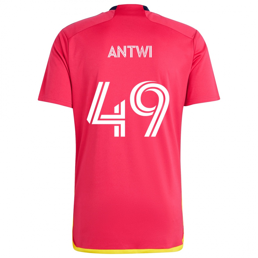 Niño Camiseta Seth Antwi #49 Rojo Azul 1ª Equipación 2024/25 La Camisa Chile