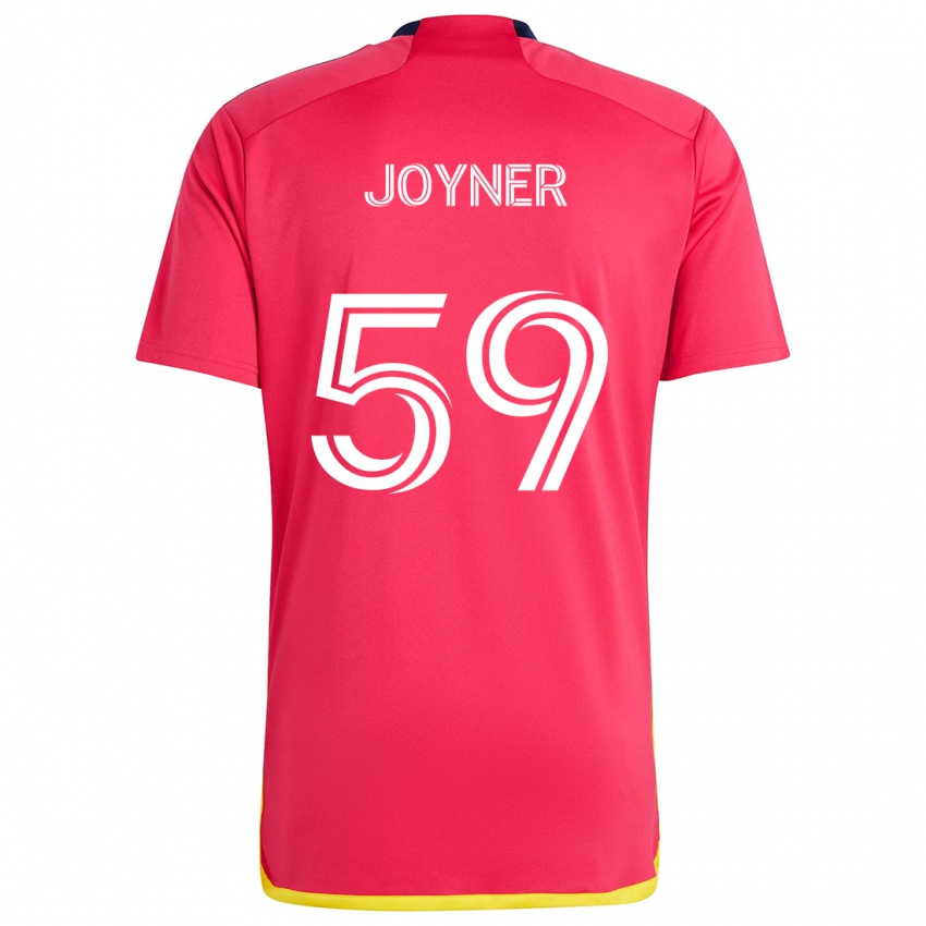 Niño Camiseta Mykhi Joyner #59 Rojo Azul 1ª Equipación 2024/25 La Camisa Chile