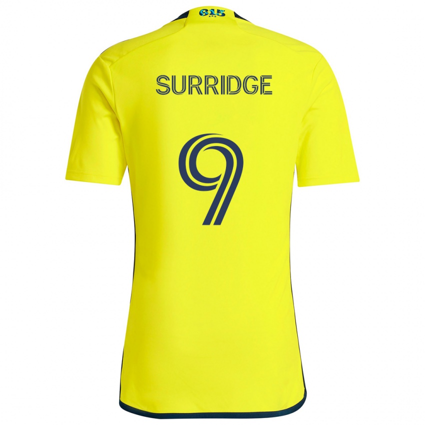 Niño Camiseta Sam Surridge #9 Amarillo Azul 1ª Equipación 2024/25 La Camisa Chile