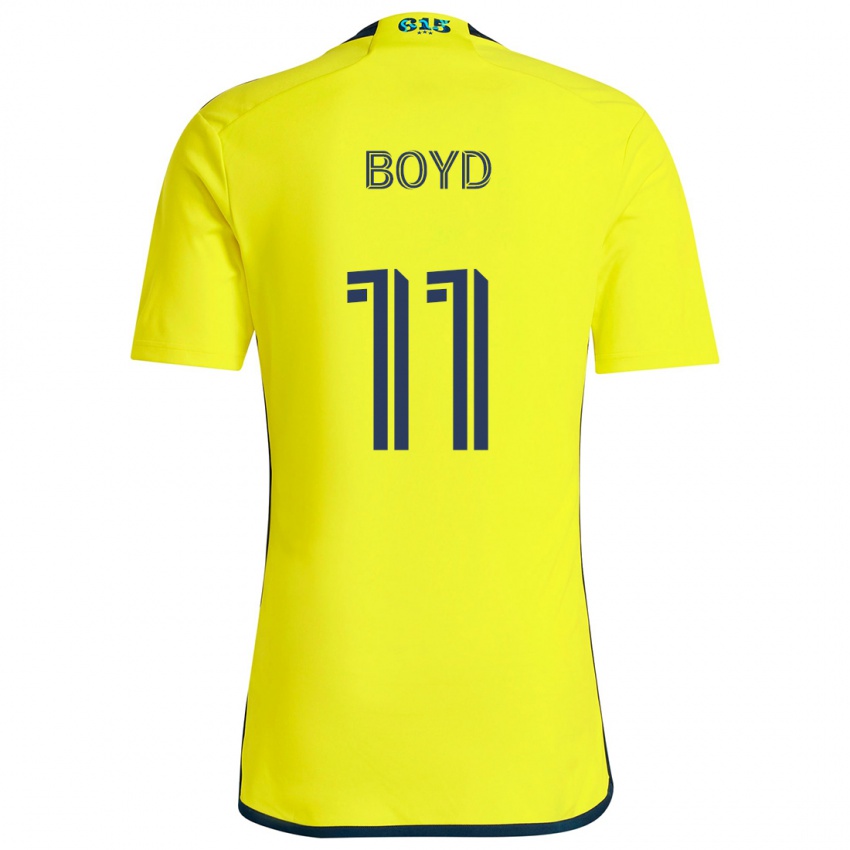 Niño Camiseta Tyler Boyd #11 Amarillo Azul 1ª Equipación 2024/25 La Camisa Chile