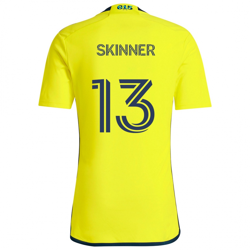 Niño Camiseta Joey Skinner #13 Amarillo Azul 1ª Equipación 2024/25 La Camisa Chile