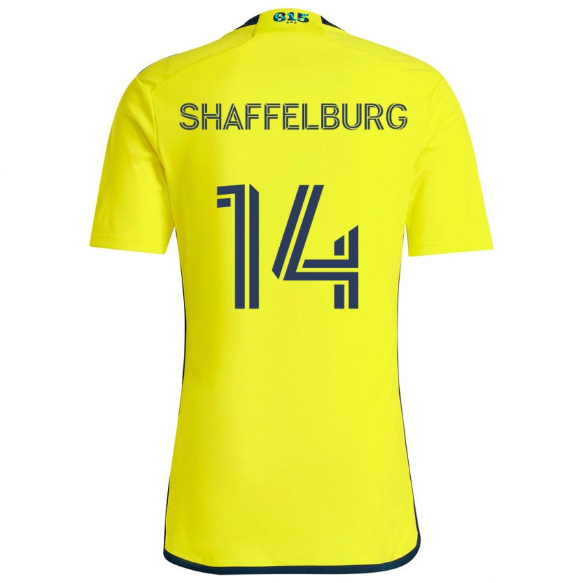 Niño Camiseta Jacob Shaffelburg #14 Amarillo Azul 1ª Equipación 2024/25 La Camisa Chile