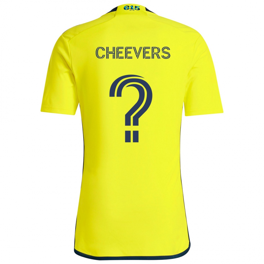 Niño Camiseta Scott Cheevers #0 Amarillo Azul 1ª Equipación 2024/25 La Camisa Chile