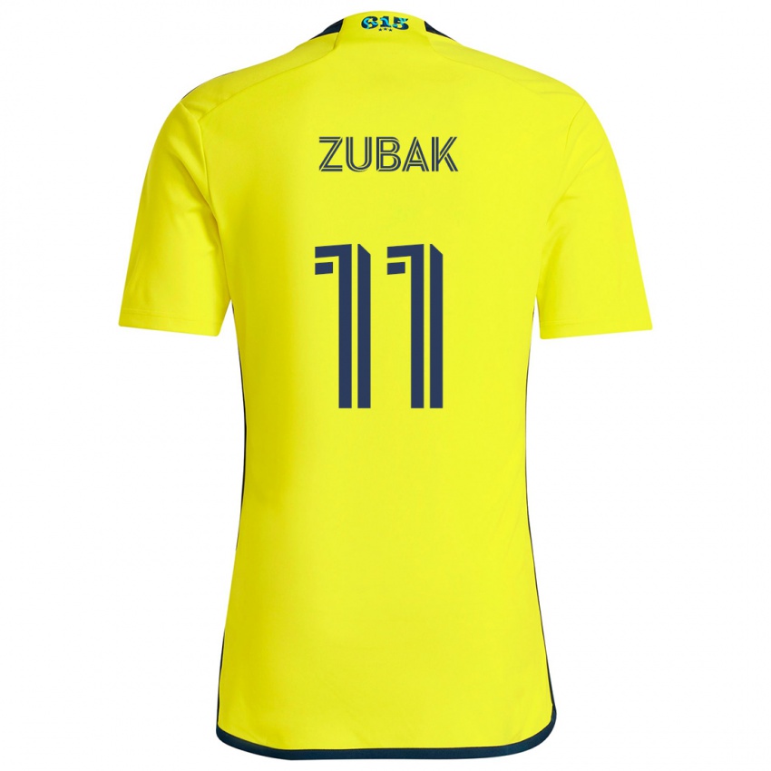 Niño Camiseta Ethan Zubak #11 Amarillo Azul 1ª Equipación 2024/25 La Camisa Chile